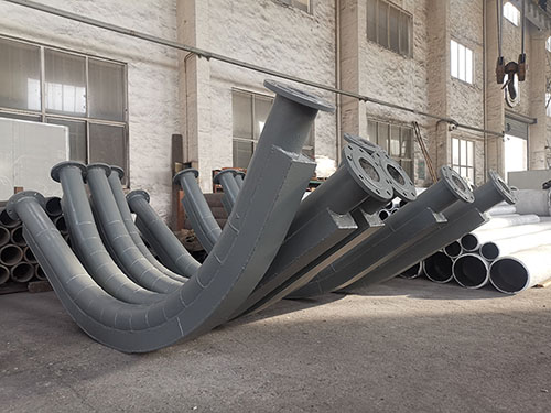 礦用耐磨管道車間